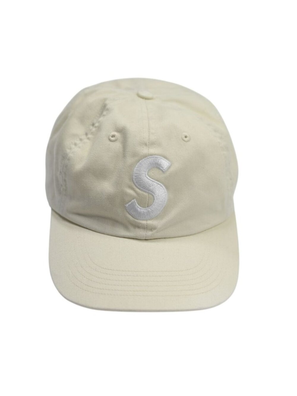 Supreme S Logo Hat in Ivory